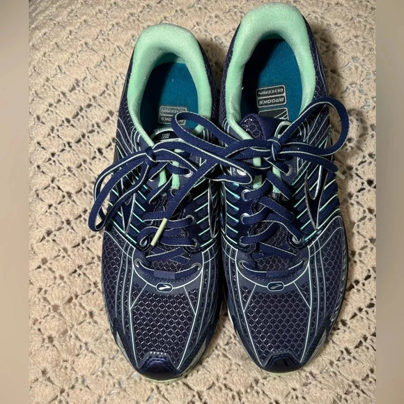 Brooks Glycerin 12 Navy Athletic Running Shoes 1201601B453 Women's US 8.5 B - Picture 2 of 11